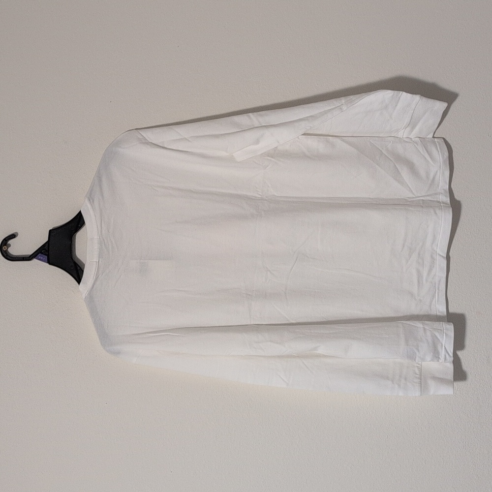 26/1 Jersey-lsl-tsh Polo Ralph Lauren Medium white T-shirt. - Picture 2 of 10